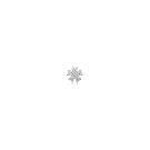 Ania Haie Sparkle Flower Barbell Korvakoru Single Hopea E035-10H