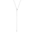 Jane Kønig Half Moon NO. 2 Tie Necklace Kaulakoru Ruostumaton Teräs HMTN-AW26-SS-S