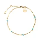Rosefield 5 Stone Rannerengas Kullattu ruostumaton teräs JBBSG-J814
