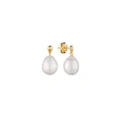 Gaura Natural Pearls Pearl Korvakorut Hopeakullattu MS24495YE