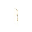 Jane Kønig Small Half Moon NO. 2 Chain earring Korvakoru Single Ruostumaton Teräs SHMC-AW26-SS-G