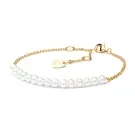 Gaura Natural Pearls Pearl Rannerengas Hopeakullattu SK19221GYB