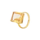 House of Vincent Candy Rock Yellow Citrine Sormus Hopeakullattu VJ080-LRG-CI